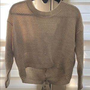Express Sweater with back tie detailing